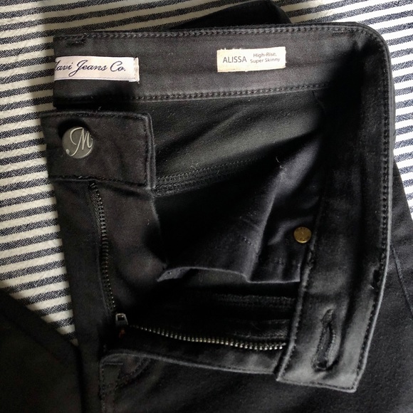 MAVI Alissa High-Rise Super Skinny Jeans in Black - Picture 5 of 8